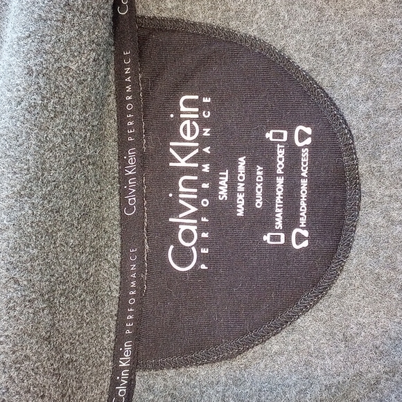 Calvin Klein Performance Ladies Zip Up Fleece Jacket Size:S Color:Gray - Picture 8 of 13